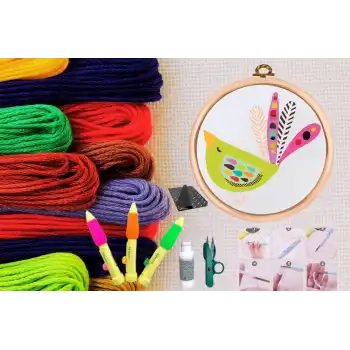 Punch Seti Nakış Seti Kasnaklı Kendin Yap Seti Seri 21