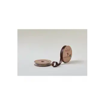 Biye Saten Katlı 084 Kahverengi 2 cm 25 Metre %100 Polyester