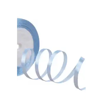 Saten Kurdele 2 cm 10 Metre Bebe Mavisi