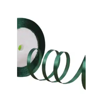 Saten Kurdele 1 cm 10 Metre Haki