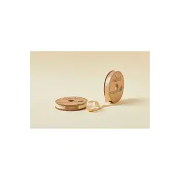 Biye Saten Katlı 067 Bej 2 cm 25 Metre %100 Polyester