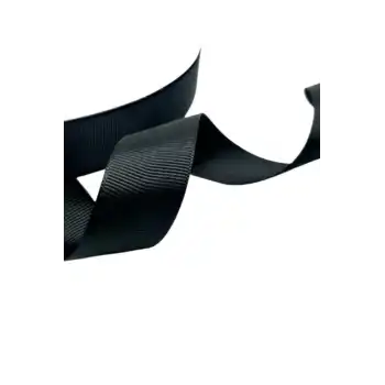 Grogren Kurdele 3 cm 10 Metre  Siyah