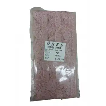 Dantel Polyester Güpür Bant Pudra 14,80 Metre En 3 cm ON-745-PU
