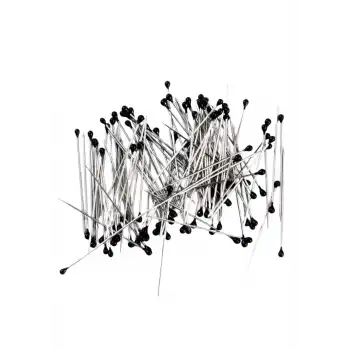 Minelli İğne Kutulu Siyah Başlı 100lü