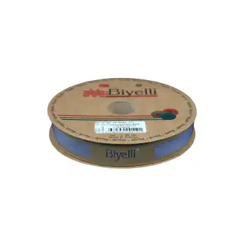 Biye Koton Katlı D23 Koyu Gri 2 cm 25 Metre %65 Koton %35 Polyester