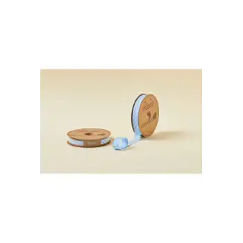 Biye Büyük Puanlı Katlı A12 Mavi 2 cm 25 Metre %65 Koton %35 Polyester