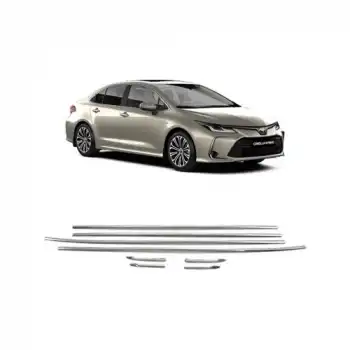 Senin Oto Aksesuar Corola 2020 8 Prç Krom Cam Çıtası