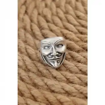 Karce Antik Gümüş Renk Vendetta Ayarlanabilir Erkek Yüzük