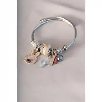 Colezium CLZ943  Kahverengi Tavşan Figürlü Charm Bileklik