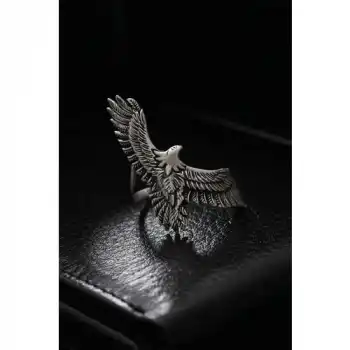 Karce Ayarlanabilir Kartal Model Erkek Yüzük