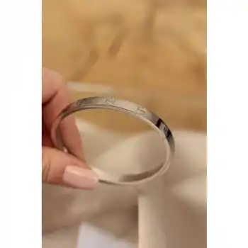 Colezium CLZ943  Silver Renk Cartier Çelik Bilezik