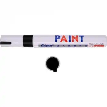 Sipa Siyah Rötüş Ve Derz Boyama Kalemi 010176