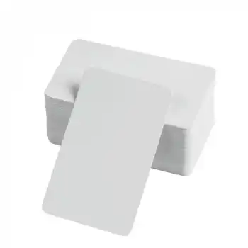 Boş Kelime Kartları 5x8 cm - 50 Adet Oval Kenarlı | Tabu & Not Kartları - Beyaz