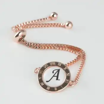 Rennway Roz Renk Asansörlü Harfli Bileklik Kategori: Bijuteri Bileklik
