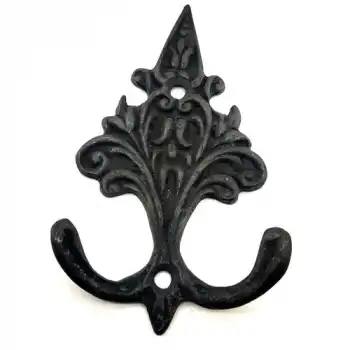 Markport Antika Tarz Dekoratif Pirinç Çam Figürlü Askı - 98X57 Mm, Oksit