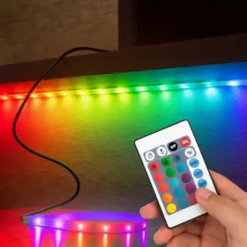 RGB Şerit 30 LED Kumandalı USB Bağlantılı