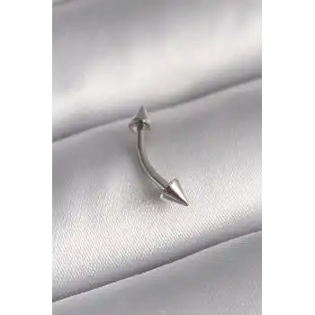 316L Çelik Gümüş Renk Çivi Model Piercing - TJ-PR1364