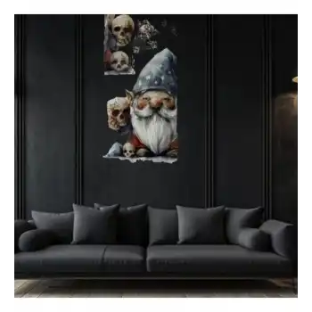 Gotik Cüce ve Kafatası Duvar Sticker Seti