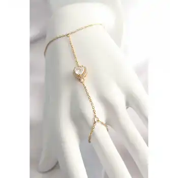 Skygo 316L Çelik Gold Renk Kalp Model Şahmeran - TJ-SN551