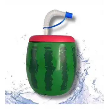 BUFFER® Karpuz Model Kendiliğinden Pipetli 900 ml Suluk, Matara