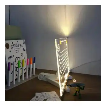 LED Aydınlatmalı Yazı ve Çizim Tahtası - Büyük Boy 30X20 cm