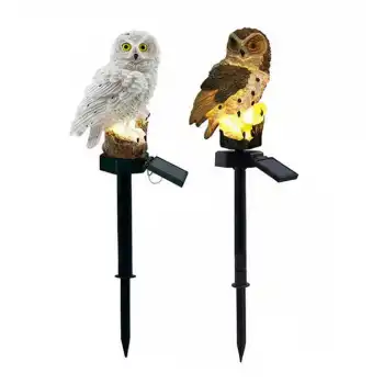 Baykuş Tasarımlı Solar Kazıklı Bahçe Aydınlatma