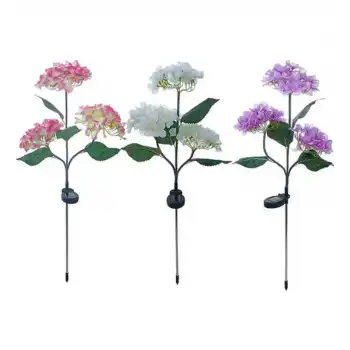 Güneş Enerjili Kazıklı Çiçek LED Lamba