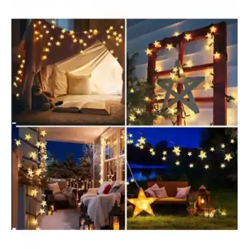 Solar 8 Fonksiyonlu 7 Metre 30 Yıldız LED
