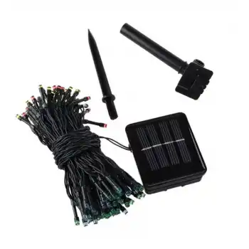 Solar Siyah Kablo Bahçe Aydınlatması