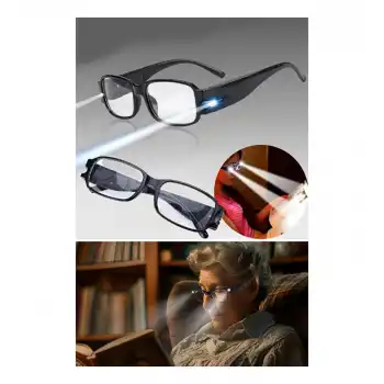 Dinlendirici LED Işıklı Okuma Gözlüğü
