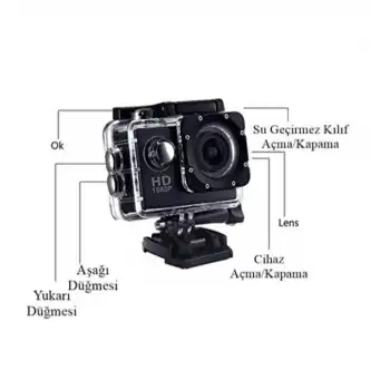 4K Su Geçirmez Wi-Fi Aksiyon Kamerası
