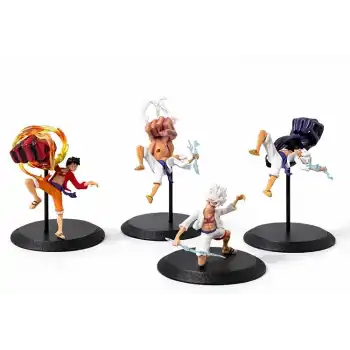 Anime One Piece Luffy Figürü 4lü Set  Alk5275