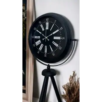 Black Aura Tripod Ayaklı Saat