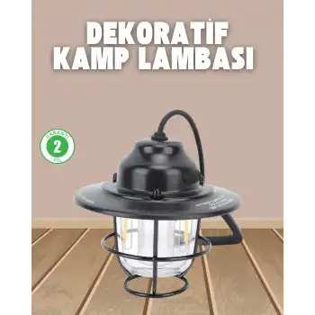Dekoratif ve Fonksiyonel Taşınabilir Kamp Gece Lambası