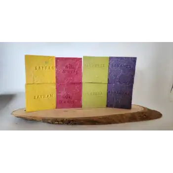 Doğal Üretim Sabunu Karışık (Safran-Gül-Lavanta-Aleovera) 8li Set