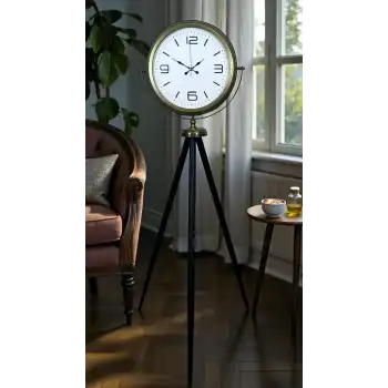 Elegant Vintage Tripod Ayaklı Saat