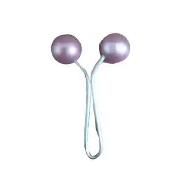 Eşarp Klipsi Top Model Düz Pembe 1 Adet