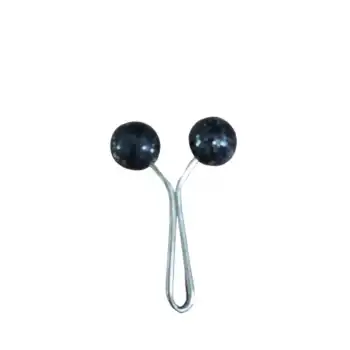 Eşarp Klipsi Top Model Simli Siyah 1 Adet