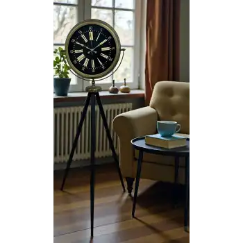 Eskitme İhtişam Tripod Ayaklı Saat