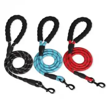 Evcil Hayvan Reflektörlü Fitil Gezdirme Tasması 10 mm x 120 cm