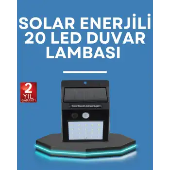 Hareket Algılamalı Solar LED Güvenlik Lambası
