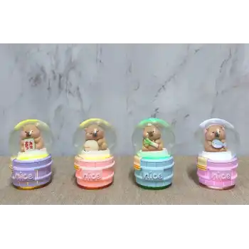 Kapibara Tasarımlı Işıklı Kar Küresi Alk5022