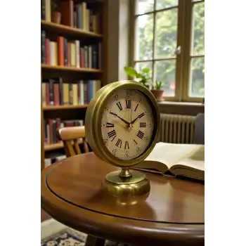 Majestic Time Eskitme 25 x 20 Cm Metal Masa Saati