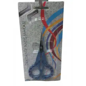 Nakış Makası Dekoratif Mavi YBL-403 Model 16