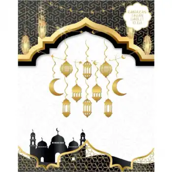 Ramazan Tavan Süsü 10lu Metalize Gold