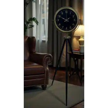 Retro Luxury Tripod Ayaklı Saat