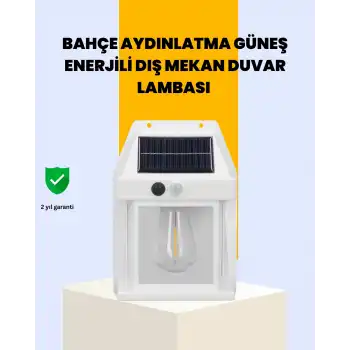Sensörlü Solar Led Dış Duvar Aydınlatma