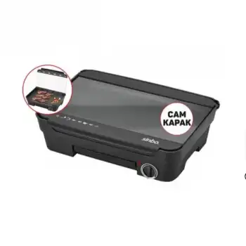 Sinbo Elektrikli Izgara Cam Kapaklı