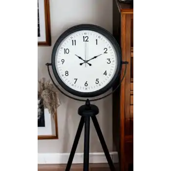 Siyah Standart Tripod Ayaklı Saat