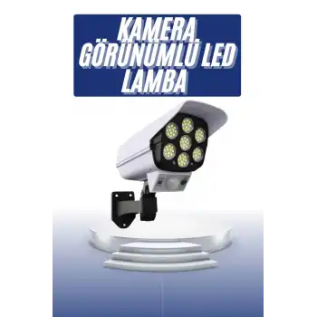 Solar Bahçe Lambası Uzaktan Kumandalı Kamera Görünümlü Hareket Sensörlü